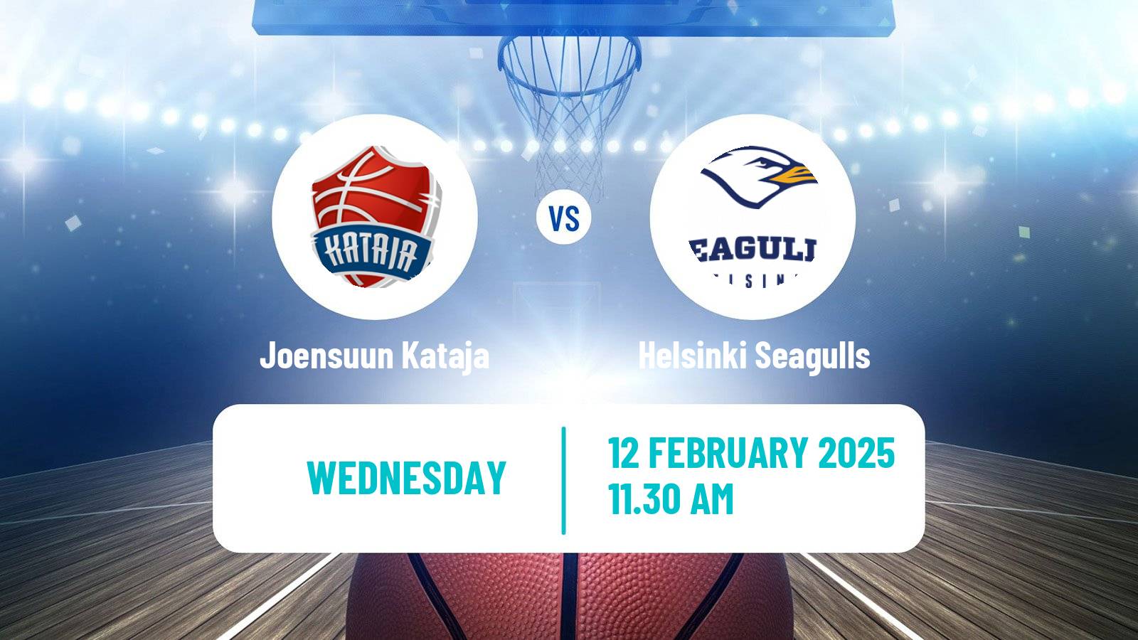 Basketball Finnish Korisliiga Joensuun Kataja - Helsinki Seagulls