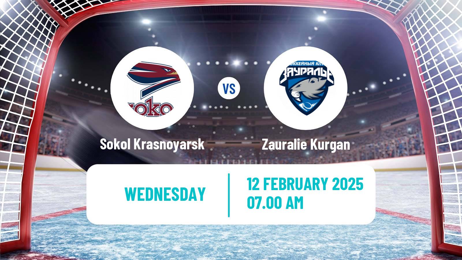 Hockey VHL Sokol Krasnoyarsk - Zauralie Kurgan