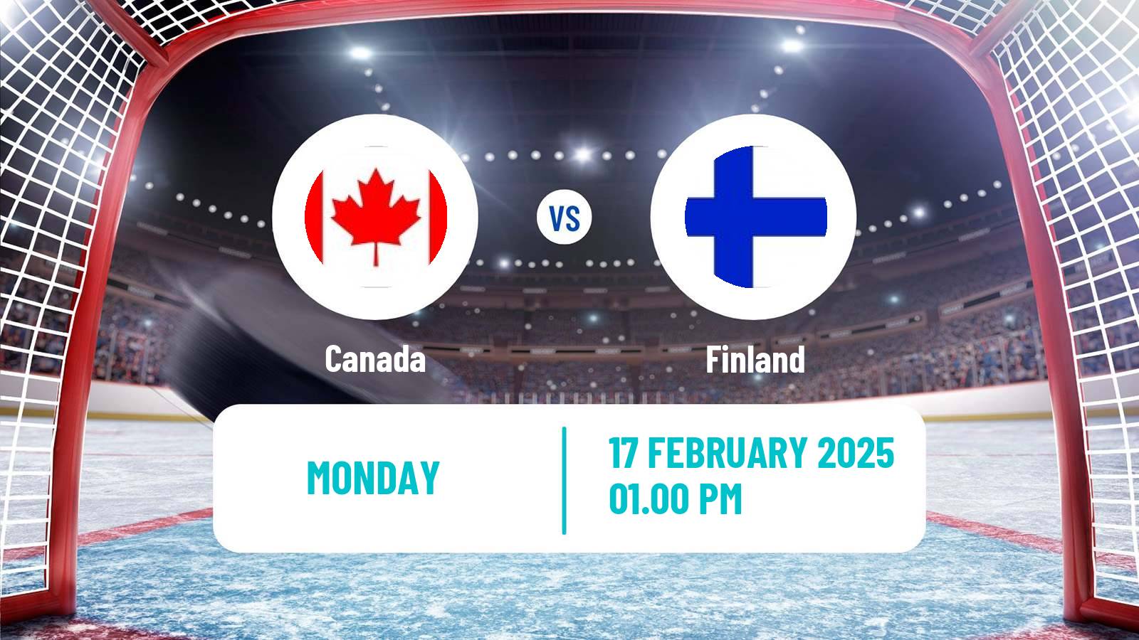 Hockey NHL 4 Nations Face Off Finland - Canada