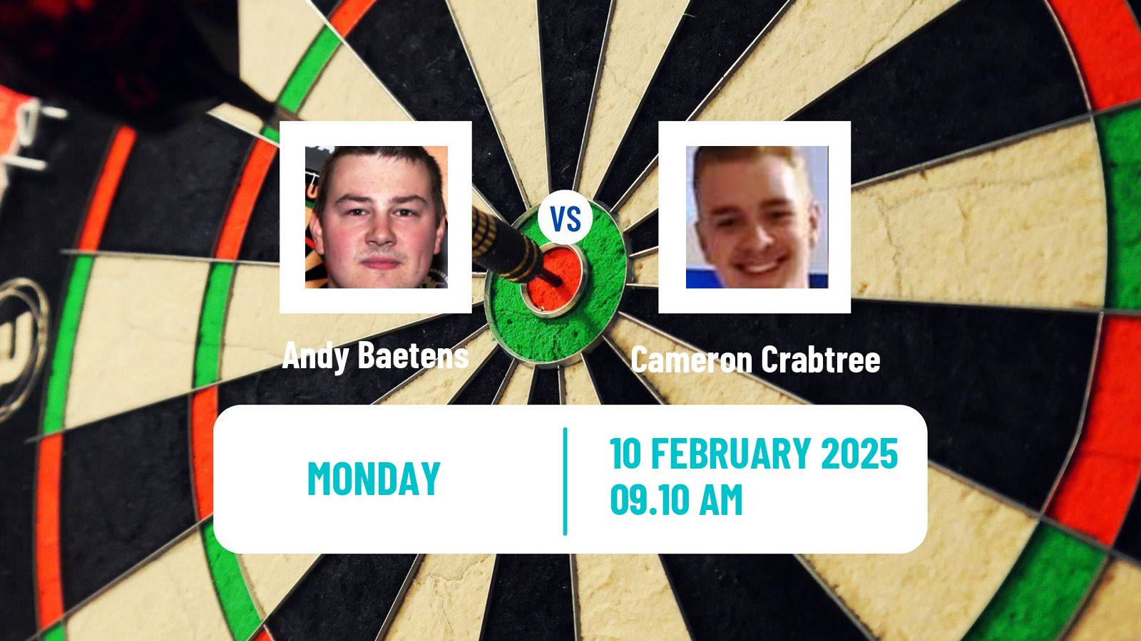 Darts Players Championship 1 Andy Baetens - Cameron Crabtree