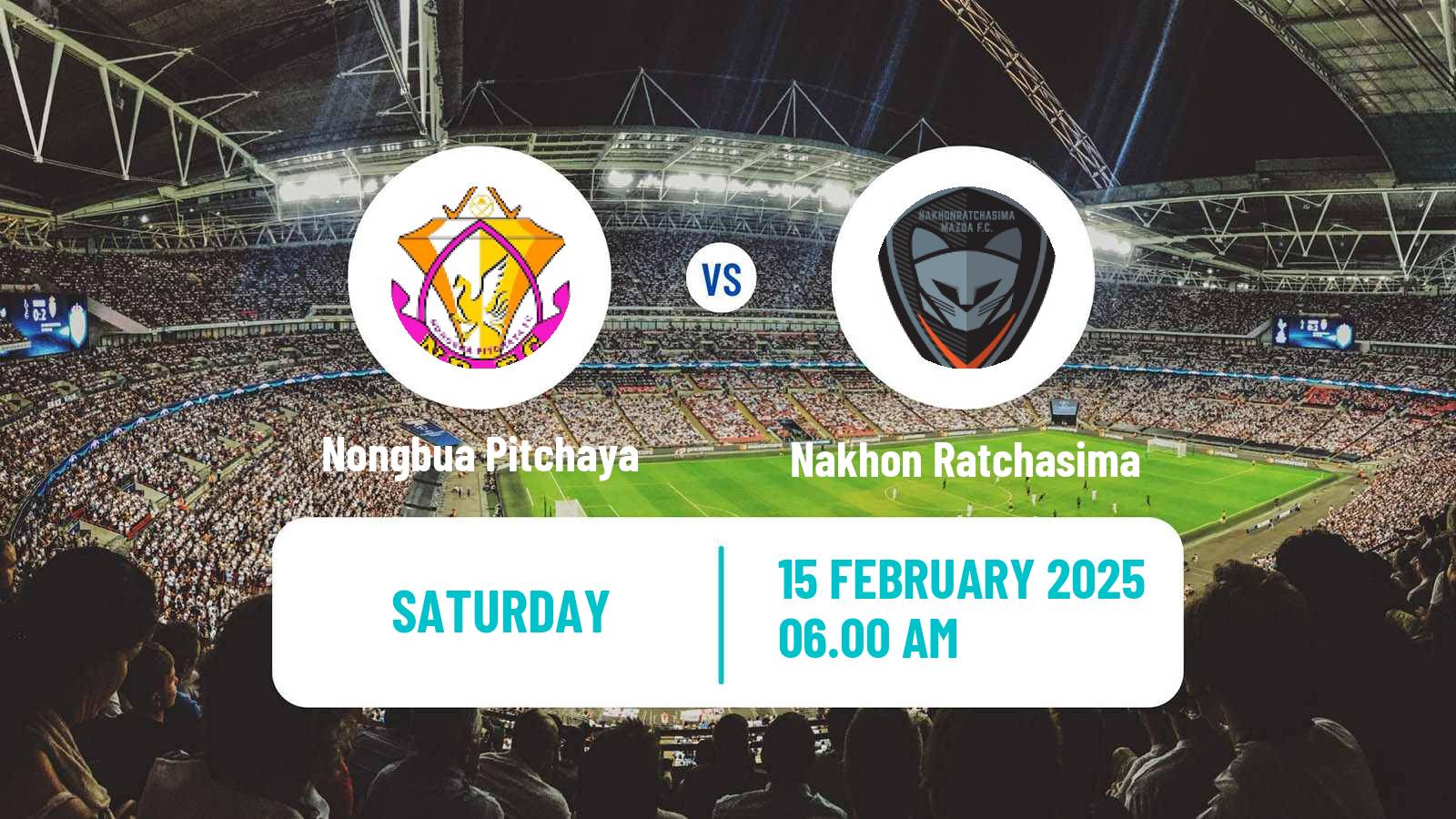 Soccer Thai League 1 Nongbua Pitchaya - Nakhon Ratchasima