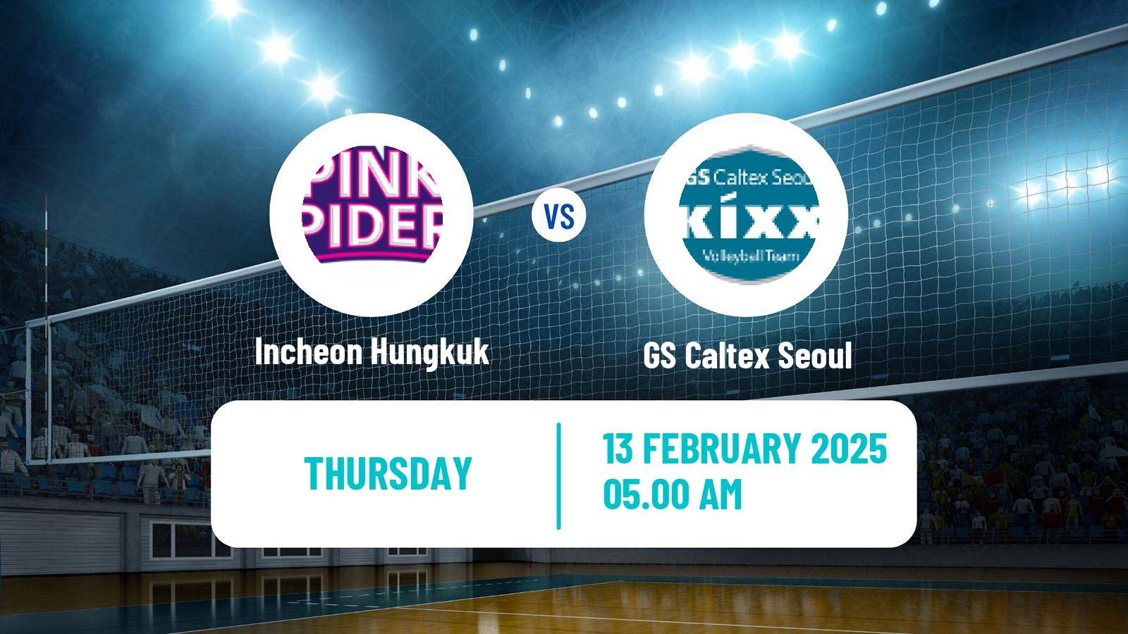 Volleyball South Korean V-League Women Incheon Hungkuk - GS Caltex Seoul