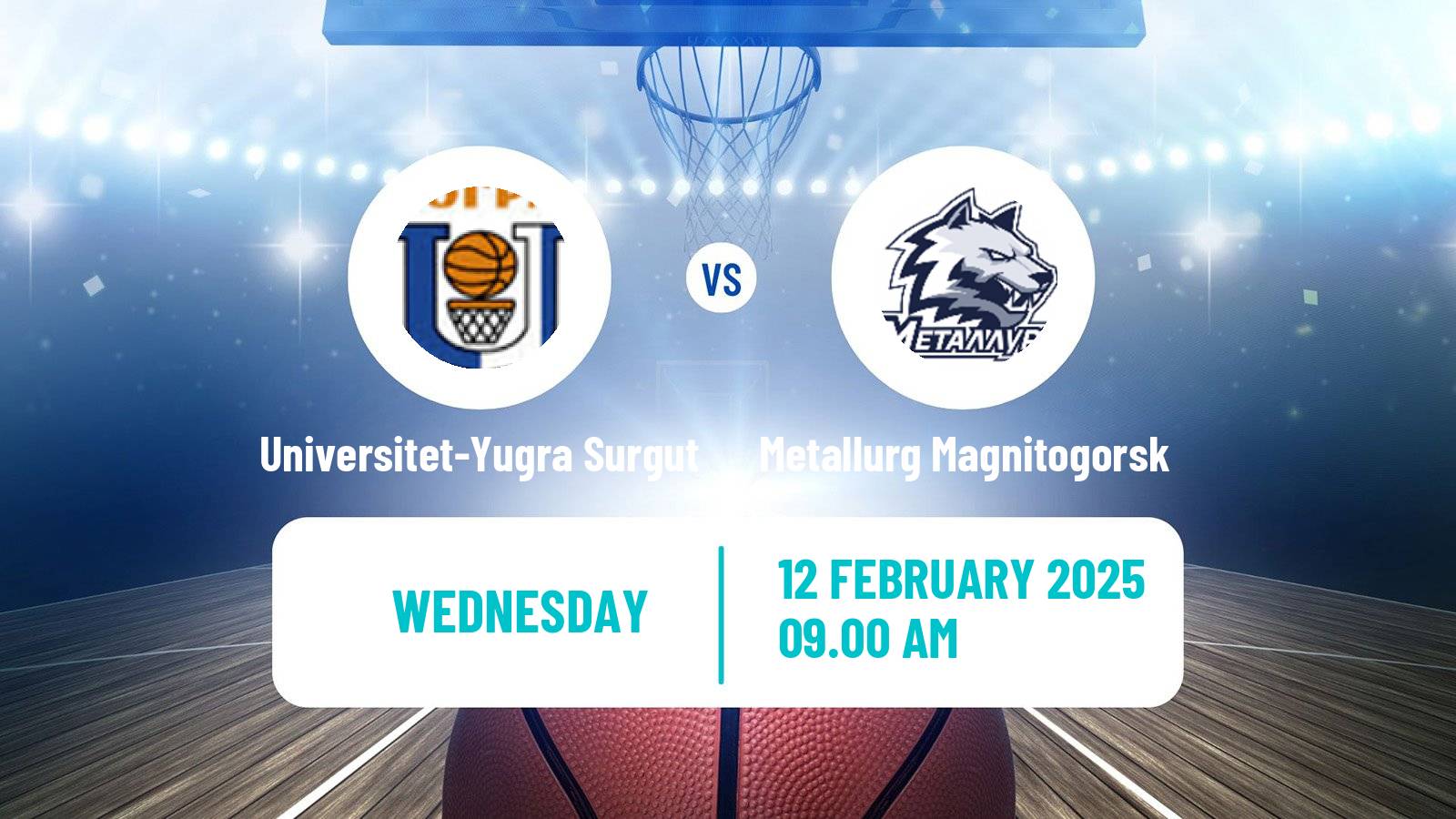 Basketball Russian Super League Basketball Universitet-Yugra Surgut - Metallurg Magnitogorsk