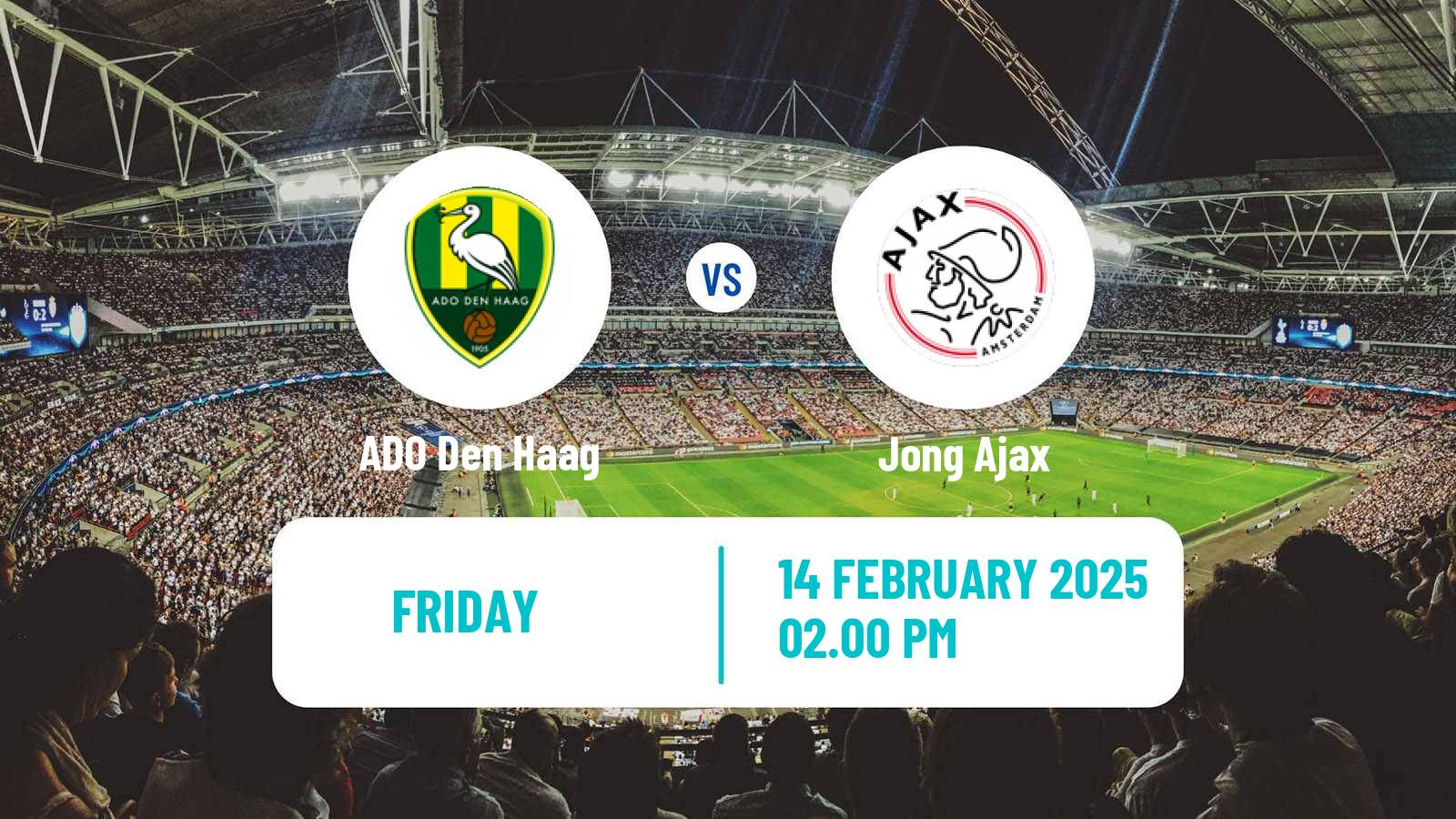 Soccer Dutch Eerste Divisie ADO Den Haag - Jong Ajax