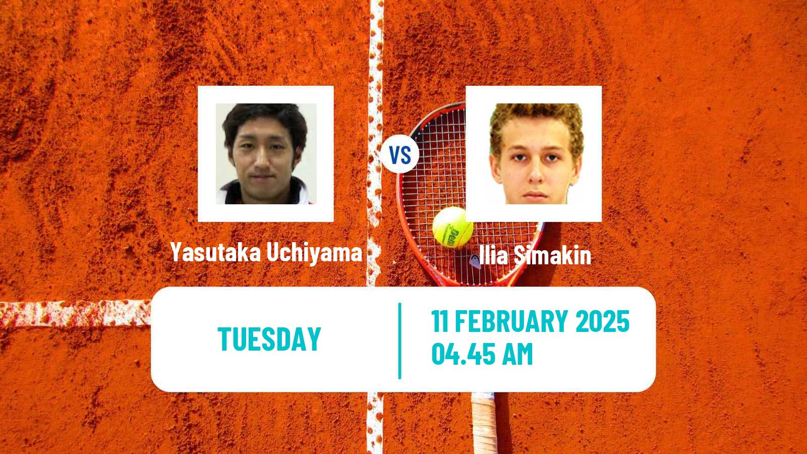 Tennis Manama Challenger Men Yasutaka Uchiyama - Ilia Simakin