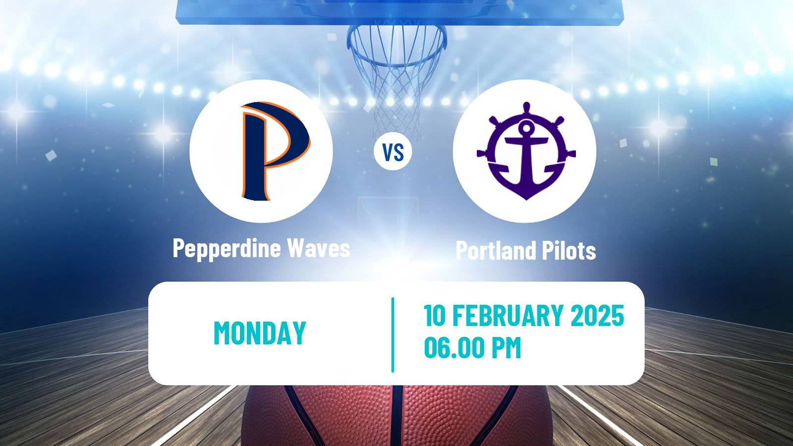 Basketball NCAA College Basketball Women Pepperdine Waves - Portland Pilots