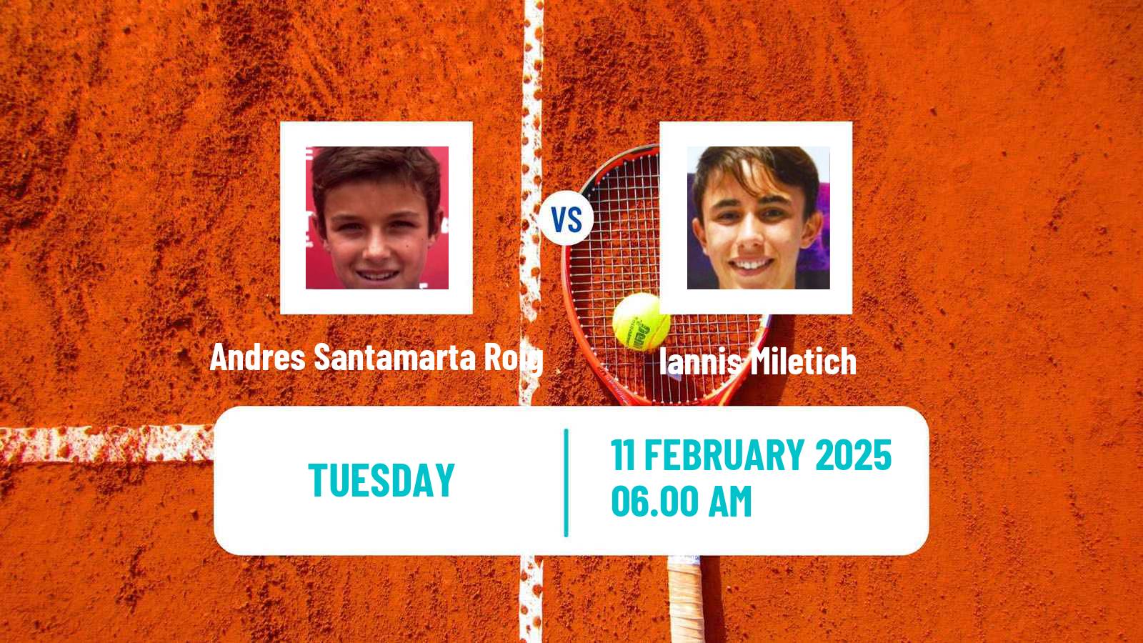 Tennis ITF M15 Valencia 2 Men Andres Santamarta Roig - Iannis Miletich