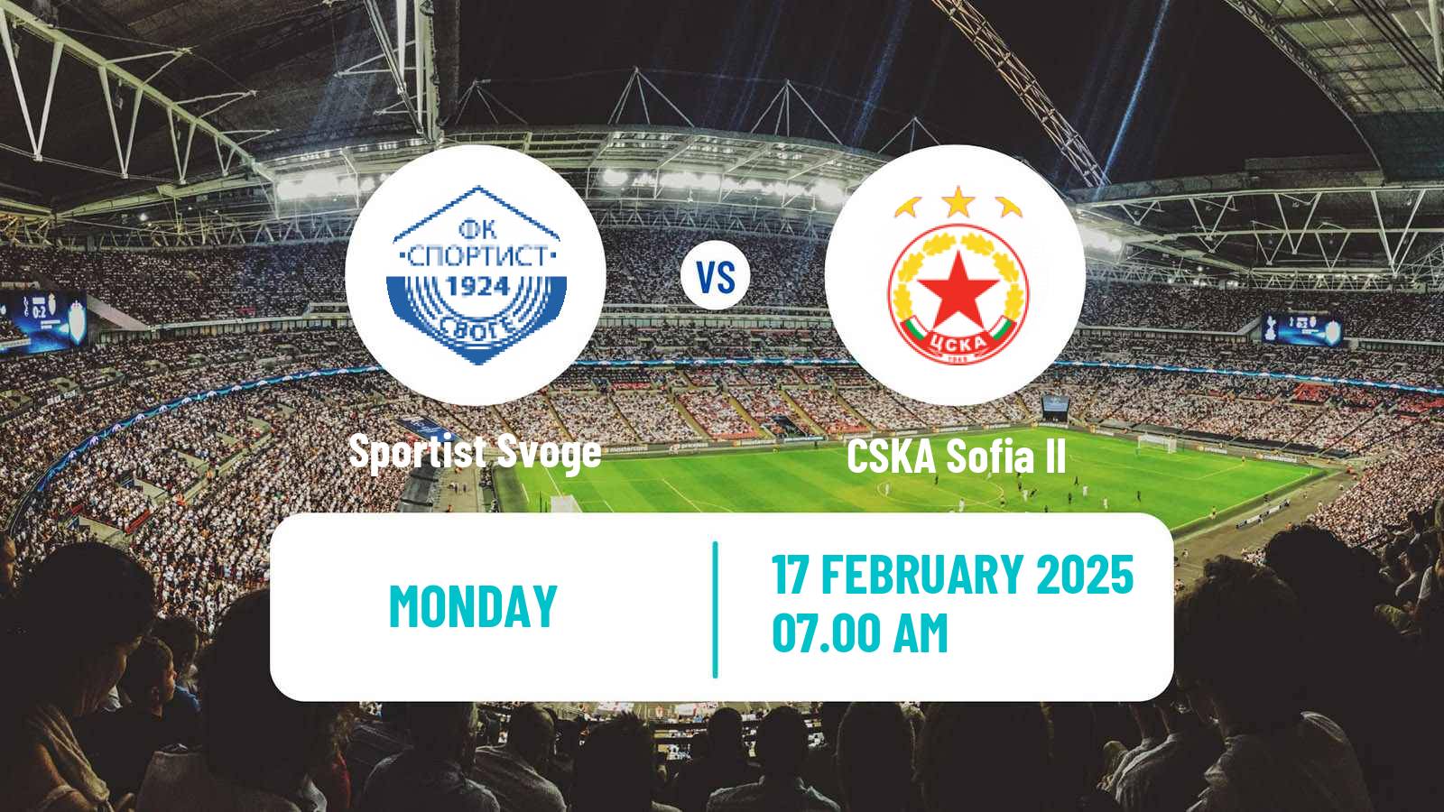 Soccer Bulgarian Vtora Liga Sportist Svoge - CSKA Sofia II