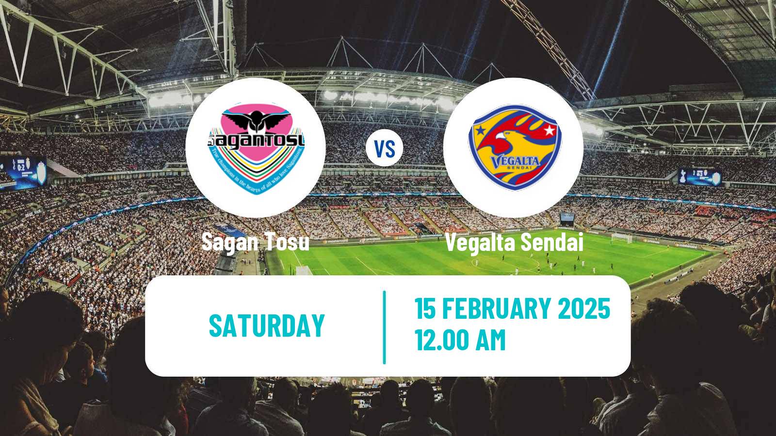 Soccer Japan J2 League Sagan Tosu - Vegalta Sendai