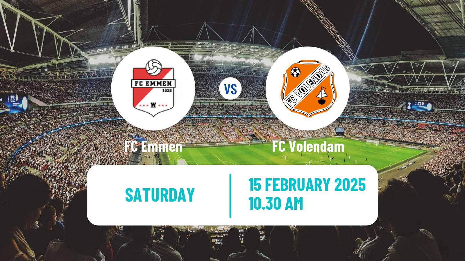 Soccer Dutch Eerste Divisie Emmen - Volendam