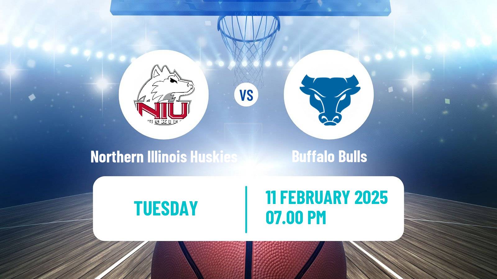 Basketball NCAA College Basketball Northern Illinois Huskies - Buffalo Bulls