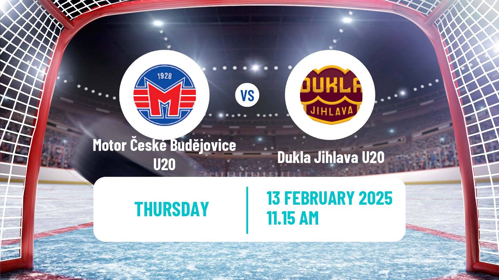 Hockey Czech ELJ Motor České Budějovice U20 - Dukla Jihlava U20