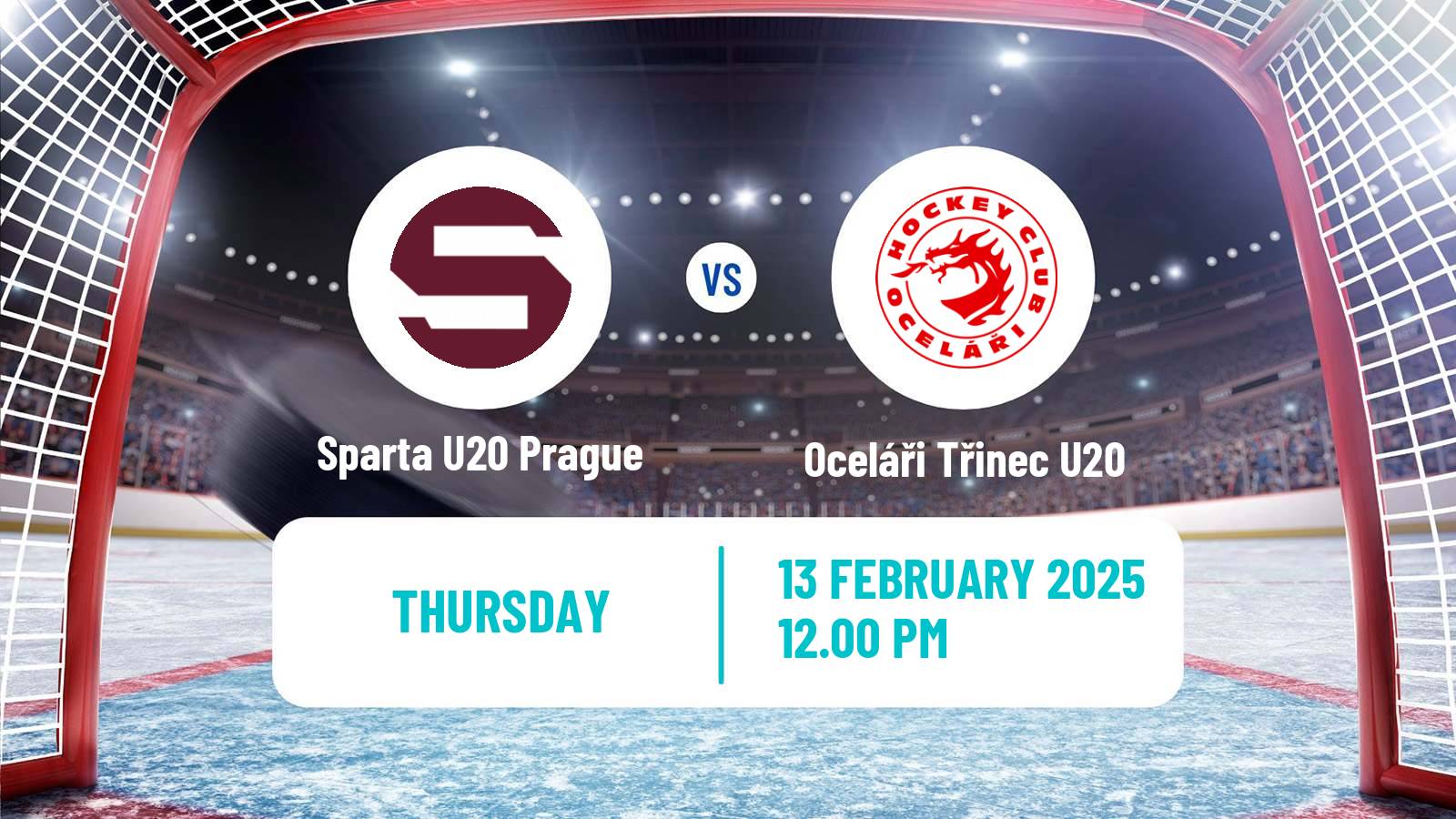 Hockey Czech ELJ Sparta U20 Prague - Oceláři Třinec U20