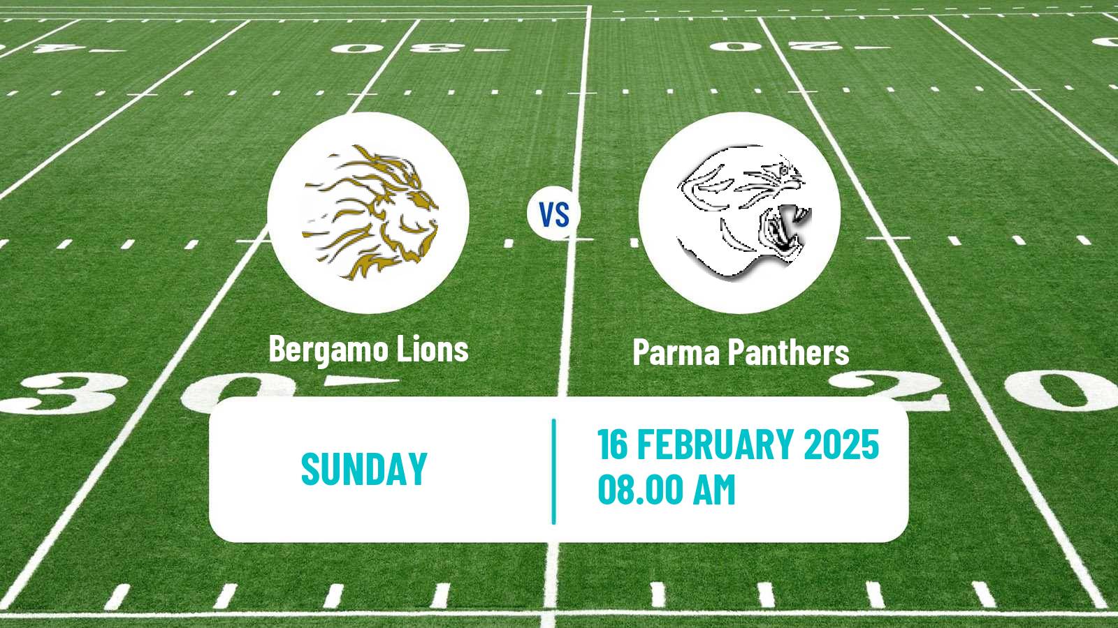 American football Italian IFL Bergamo Lions - Parma Panthers