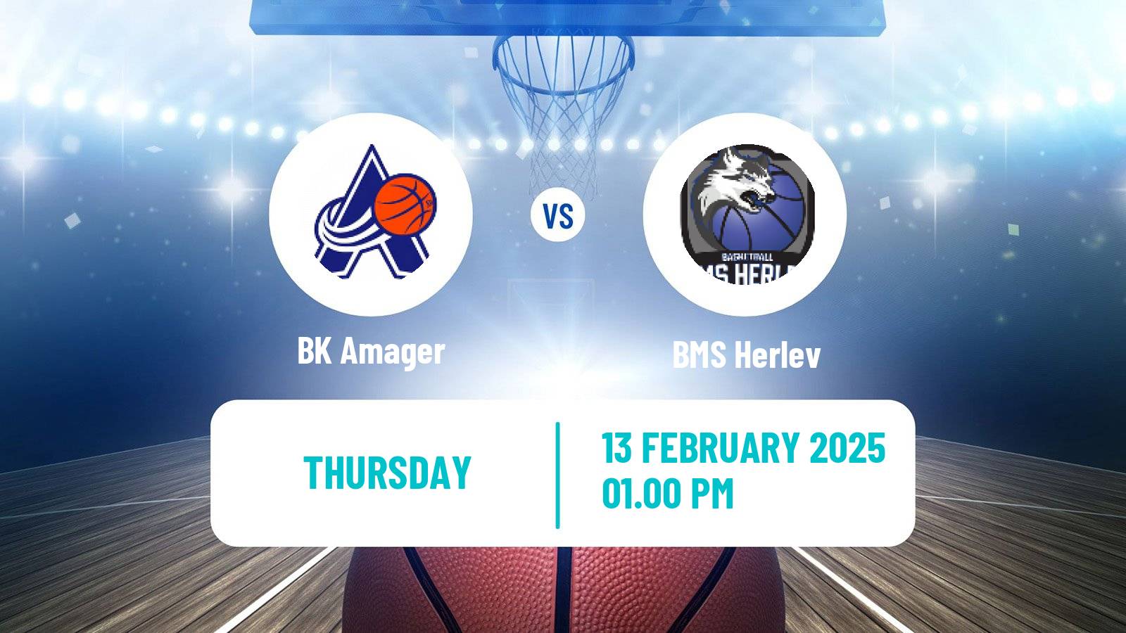 Basketball Danish Basketligaen Amager - BMS Herlev