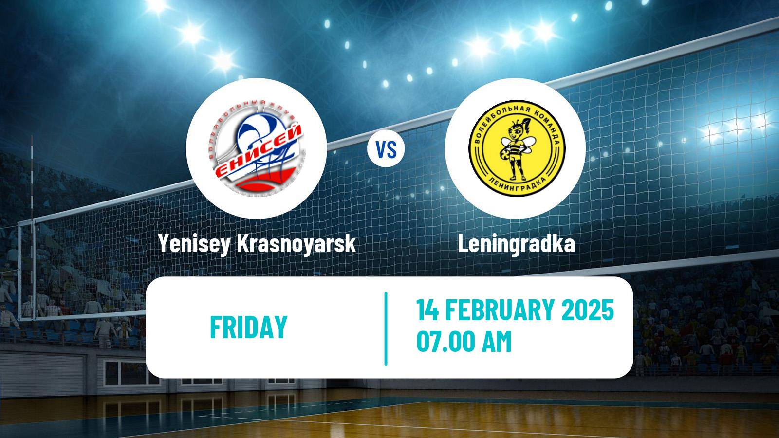 Volleyball Russian Super League Volleyball Women Yenisey Krasnoyarsk - Leningradka