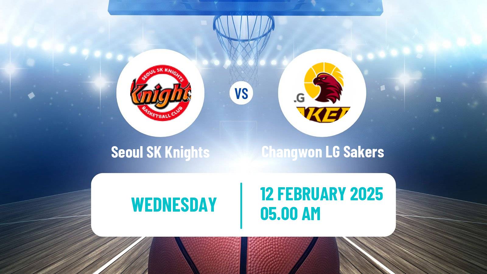 Basketball KBL Seoul SK Knights - Changwon LG Sakers