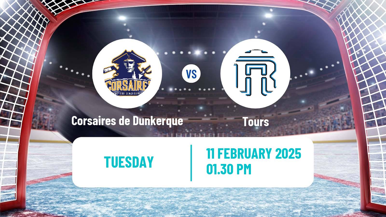 Hockey French D1 Ice Hockey Corsaires de Dunkerque - Tours