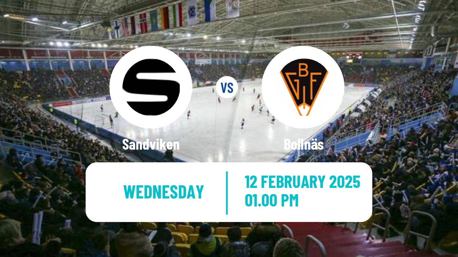 Bandy Swedish Elitserien Bandy Sandviken - Bollnäs