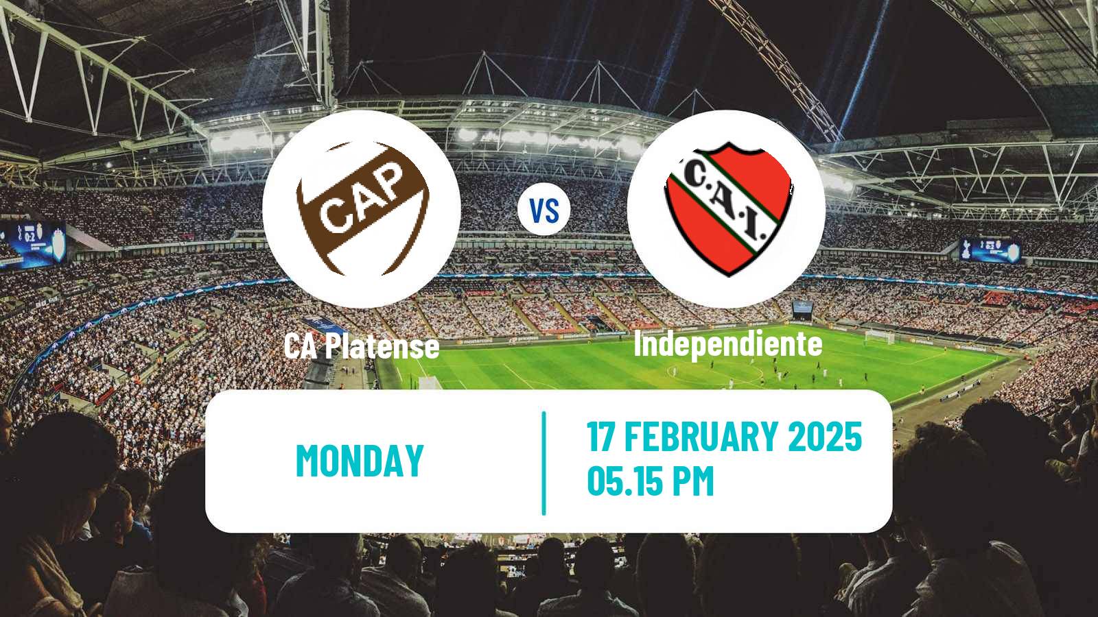 Soccer Argentinian Liga Profesional Platense - Independiente