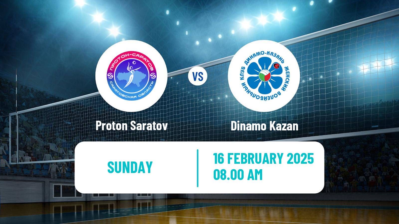 Volleyball Russian Super League Volleyball Women Proton Saratov - Dinamo Kazan