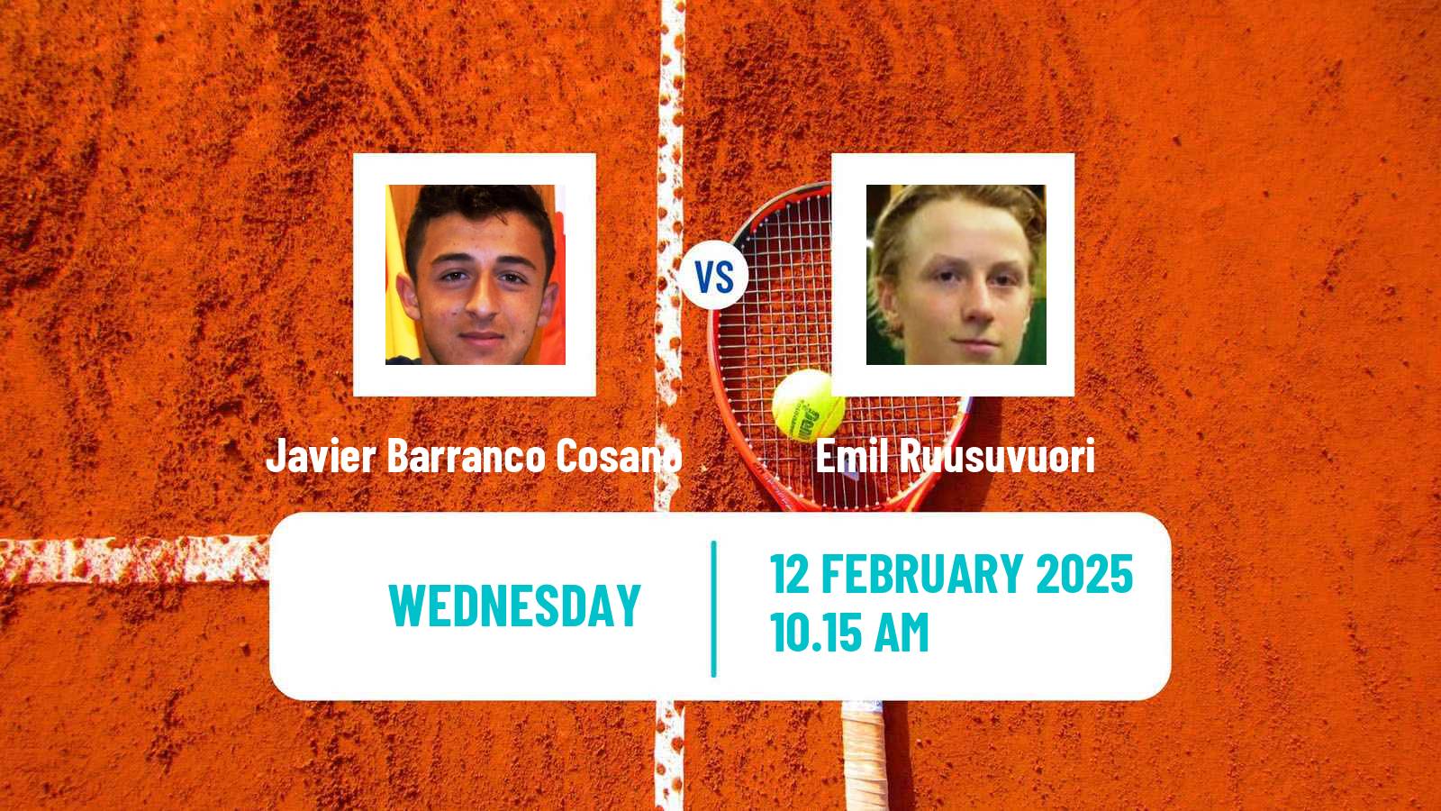 Tennis Tenerife 2 Challenger Men Javier Barranco Cosano - Emil Ruusuvuori