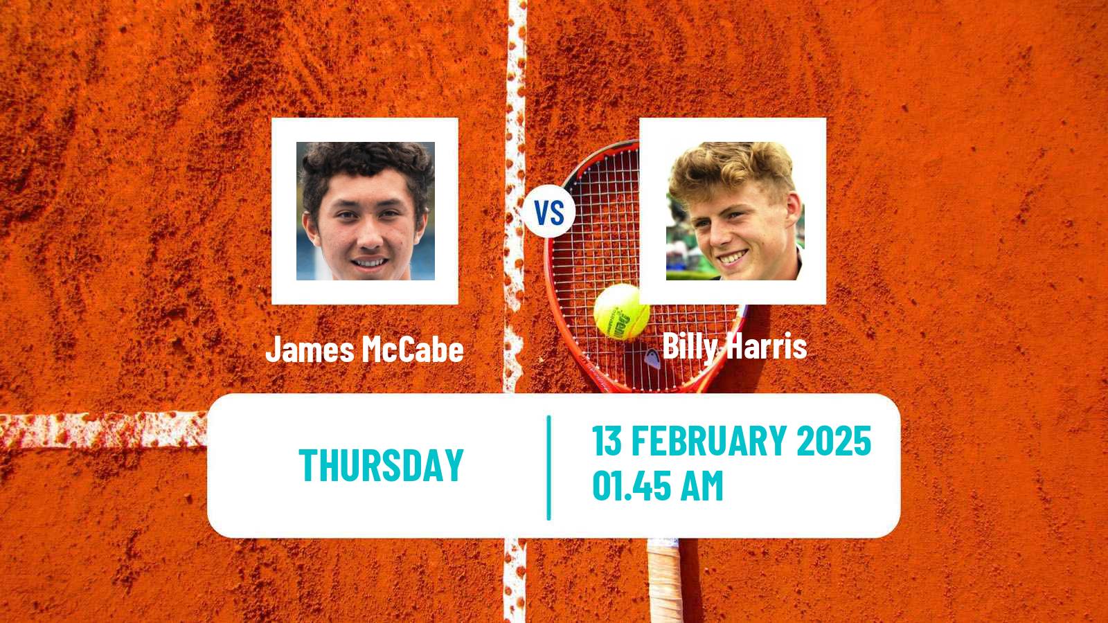 Tennis New Delhi Challenger Men James McCabe - Billy Harris