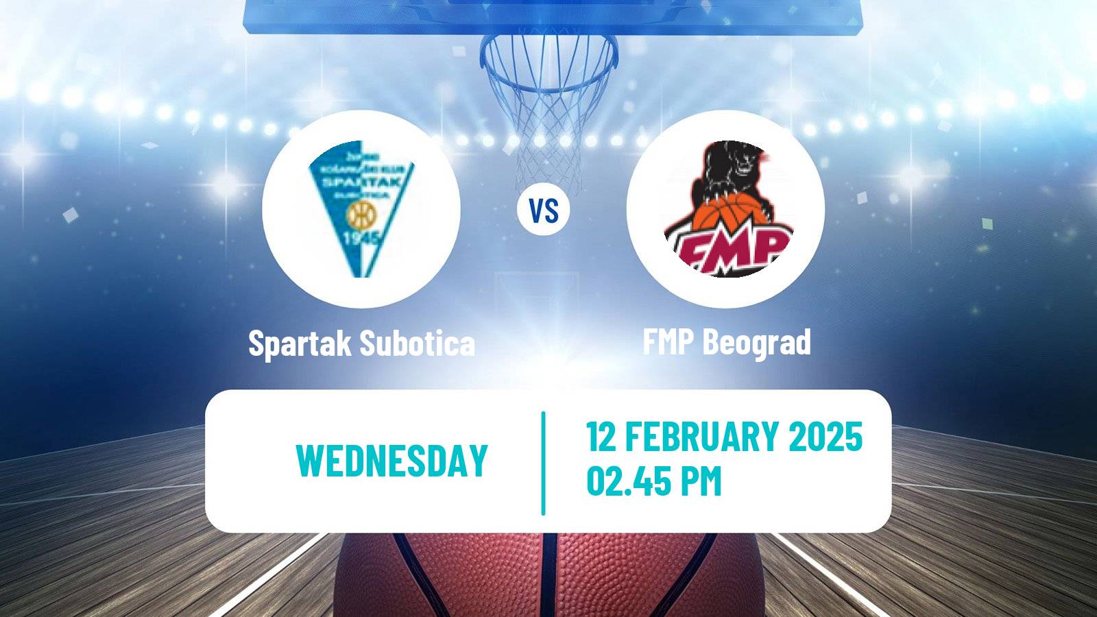 Basketball Serbian Korac Cup Spartak Subotica - FMP Beograd