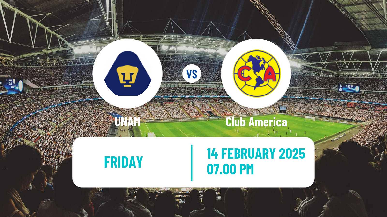 Soccer Mexican Liga MX Women UNAM - Club America