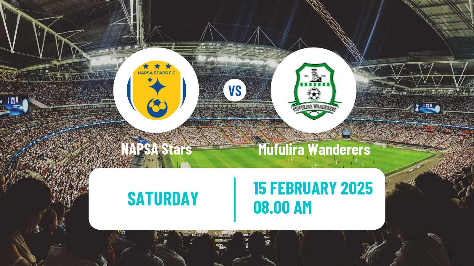 Soccer Zambian Premier League NAPSA Stars - Mufulira Wanderers