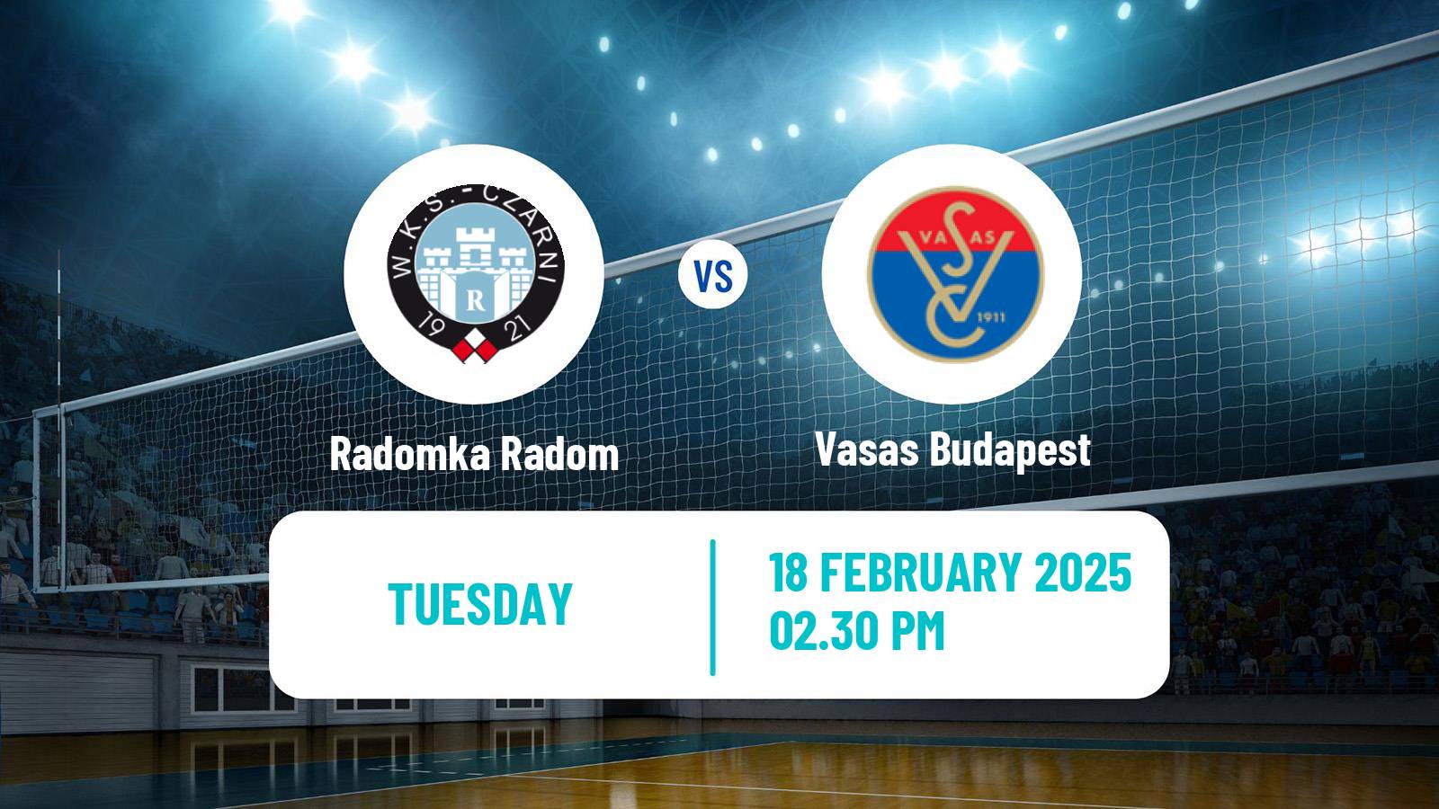 Volleyball CEV Cup Women Radomka Radom - Vasas Budapest