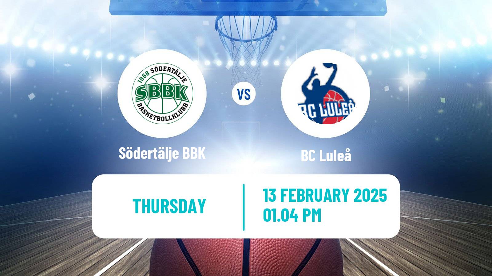 Basketball Swedish Basketligan Södertälje BBK - Luleå