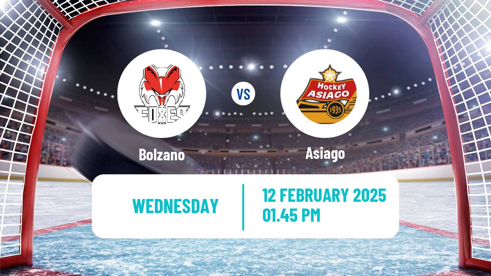 Hockey Austrian Ice Hockey League Bolzano - Asiago