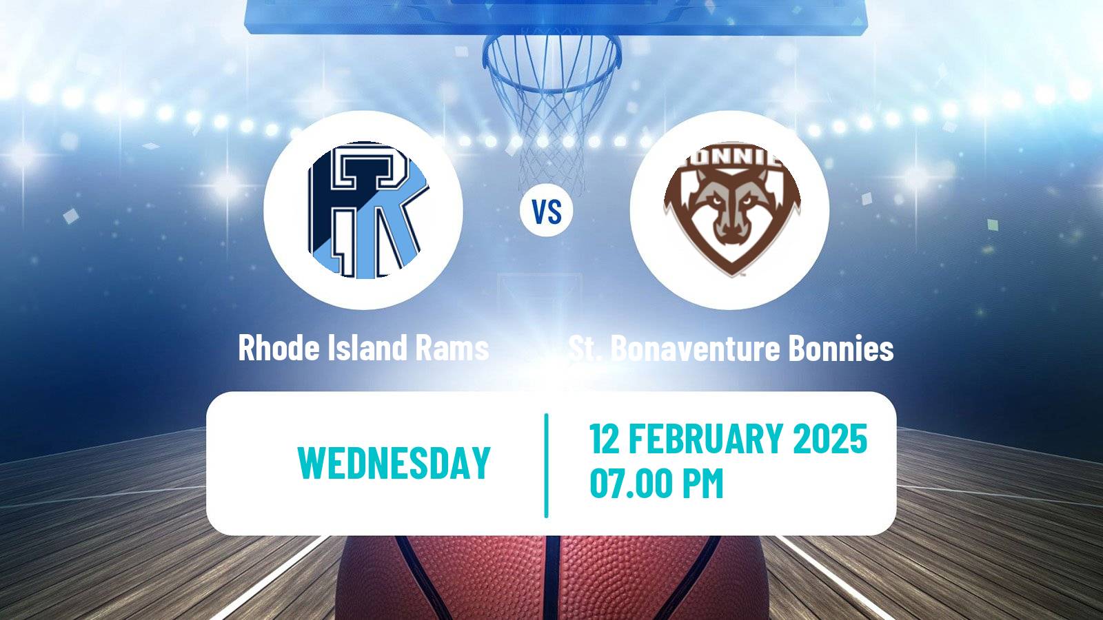 Basketball NCAA College Basketball Rhode Island Rams - St. Bonaventure Bonnies