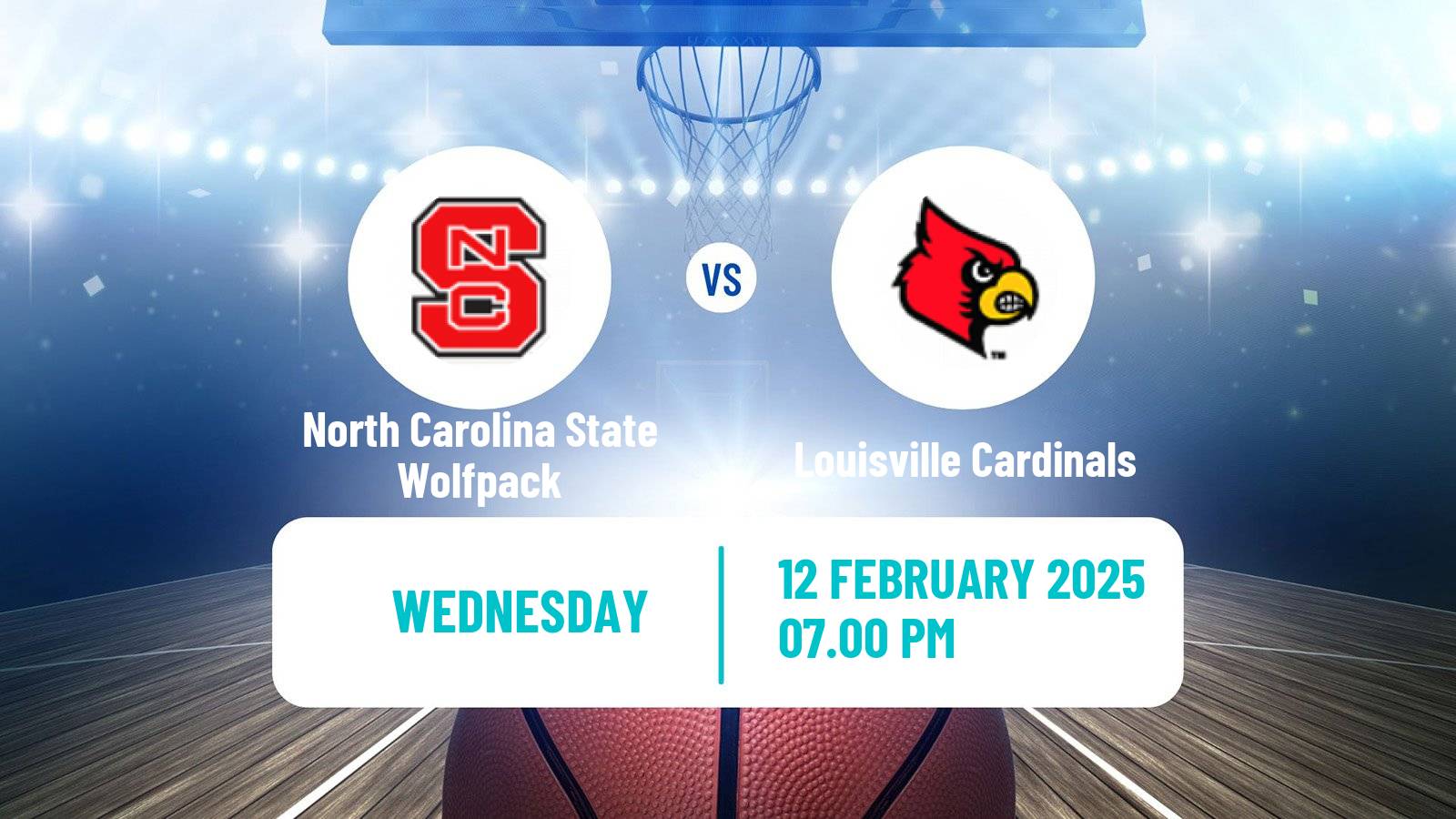 Basketball NCAA College Basketball North Carolina State Wolfpack - Louisville Cardinals