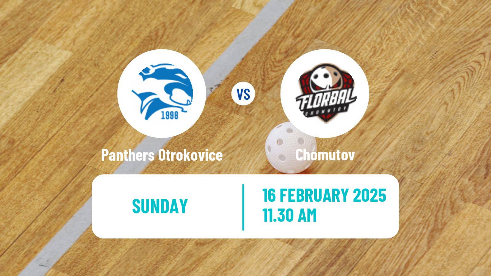 Floorball Czech 1 Liga Floorball Panthers Otrokovice - Chomutov