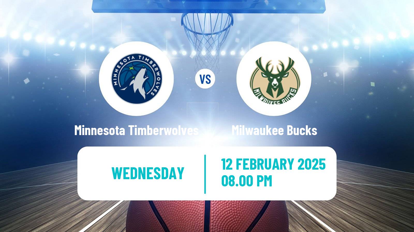 Basketball NBA Minnesota Timberwolves - Milwaukee Bucks