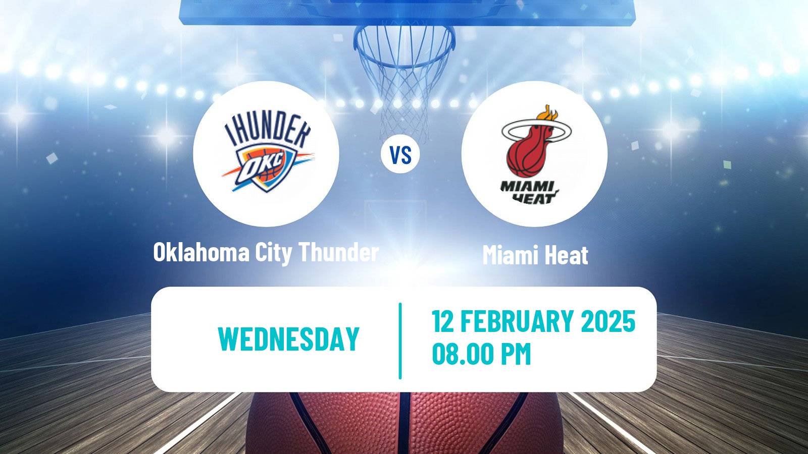 Basketball NBA Oklahoma City Thunder - Miami Heat