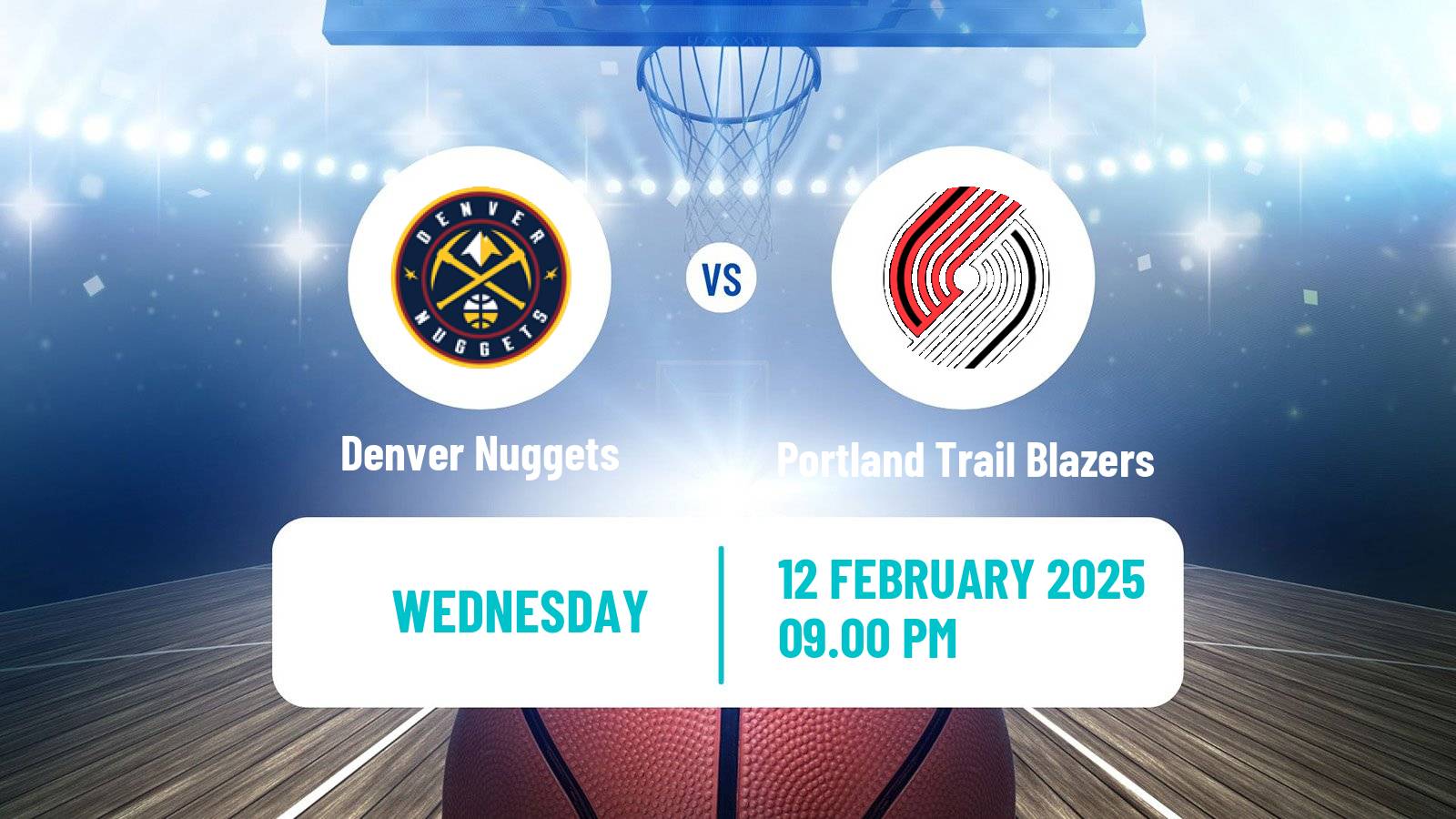 Basketball NBA Denver Nuggets - Portland Trail Blazers