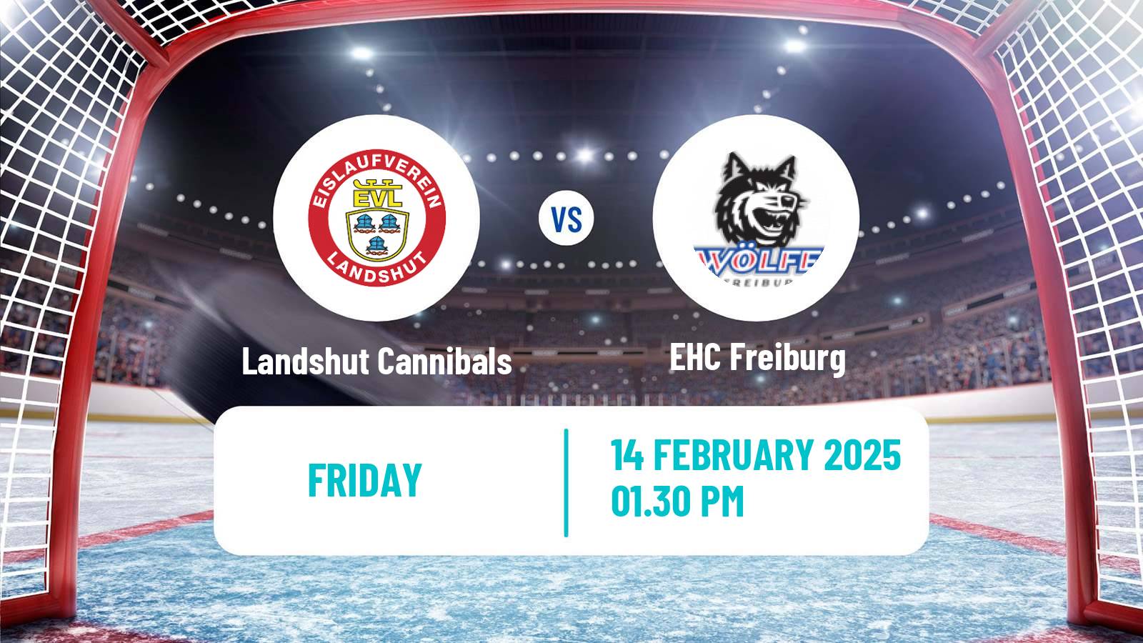 Hockey German DEL2 Landshut Cannibals - EHC Freiburg