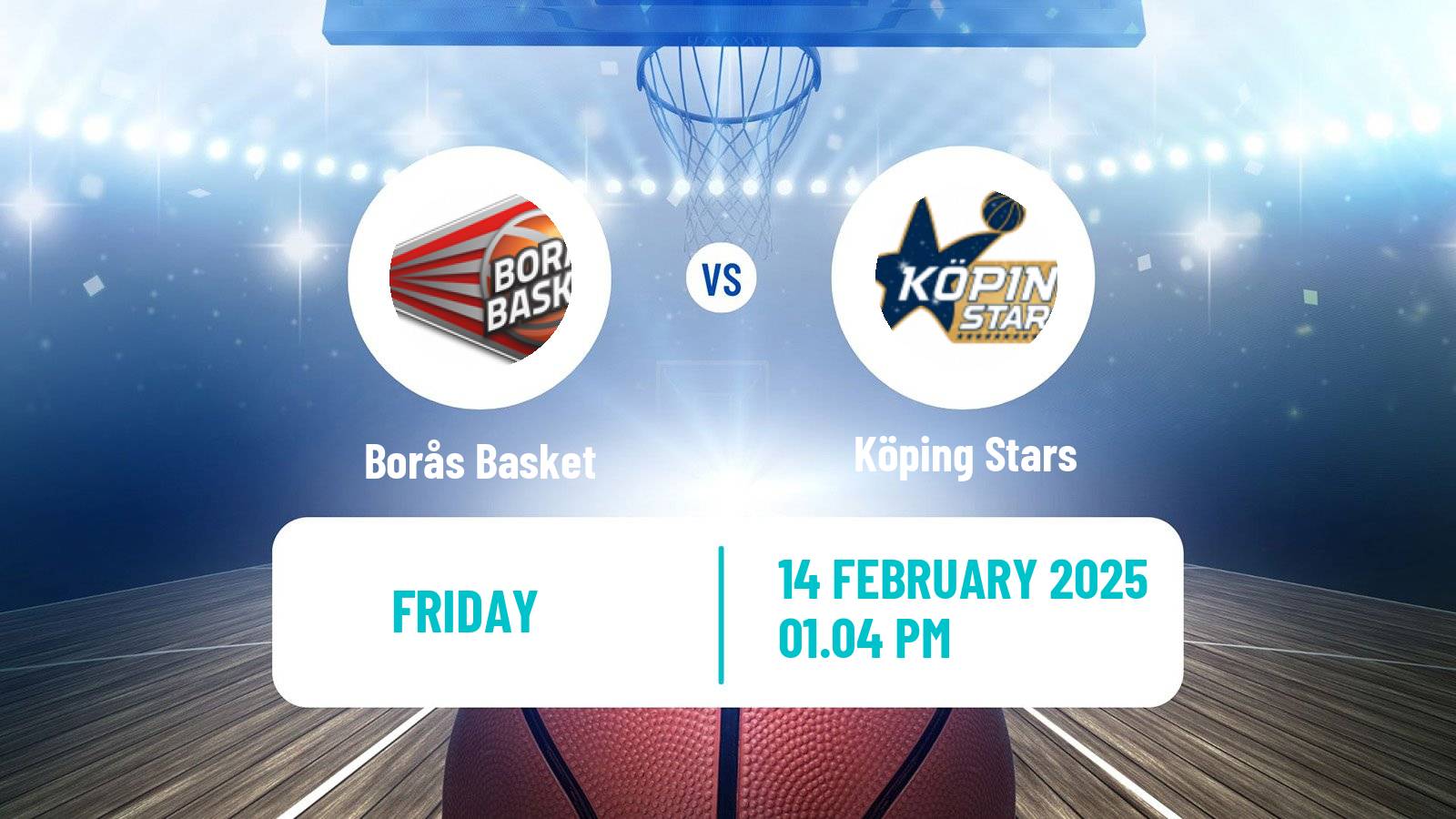 Basketball Swedish Basketligan Borås Basket - Köping Stars