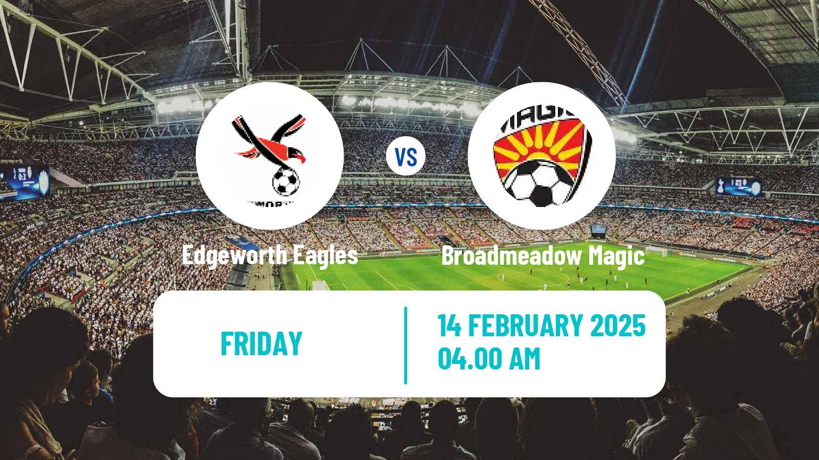 Soccer Australian NPL Northern NSW Edgeworth Eagles - Broadmeadow Magic