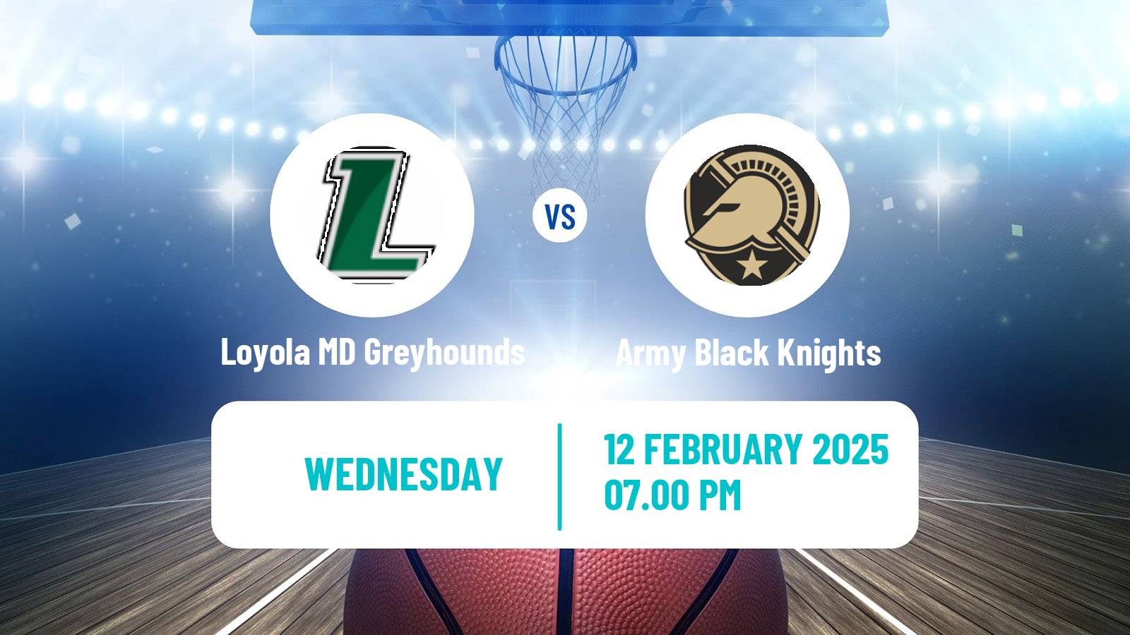 Basketball NCAA College Basketball Loyola MD Greyhounds - Army Black Knights