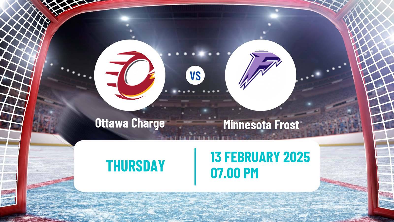 Hockey PWHL Women Ottawa Charge - Minnesota Frost