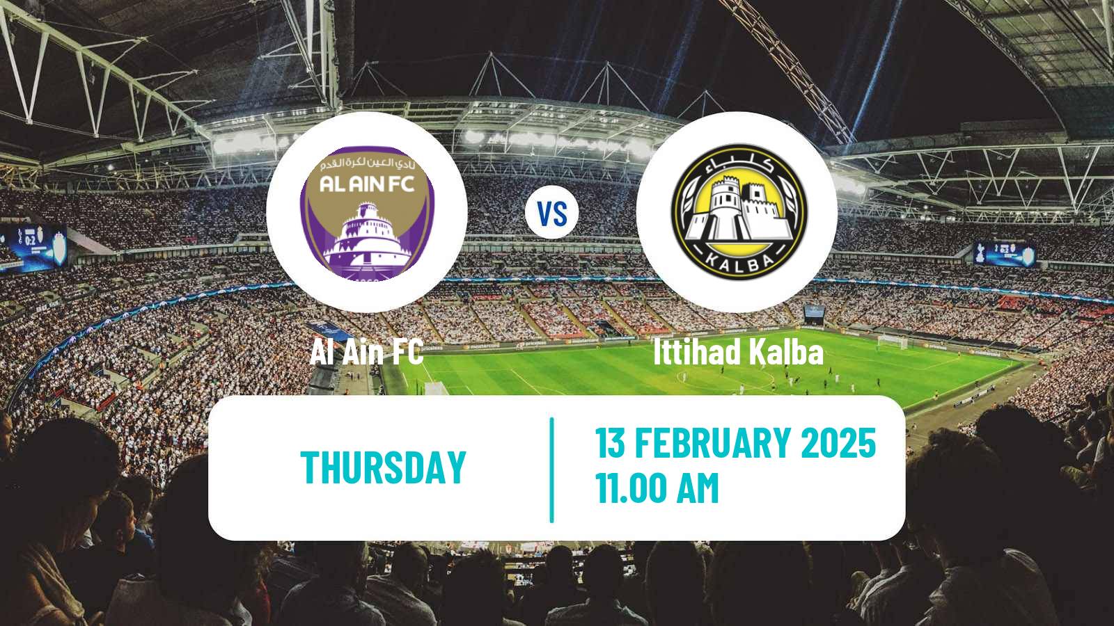 Soccer UAE Football League Al Ain - Ittihad Kalba