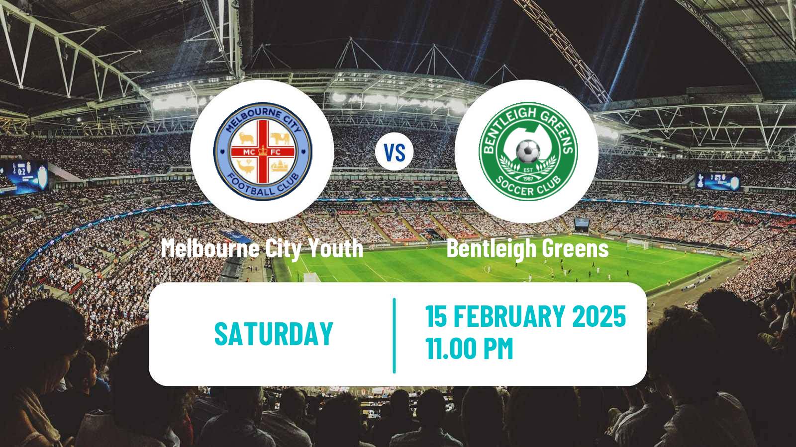 Soccer Australian Victoria Premier League Melbourne City Youth - Bentleigh Greens