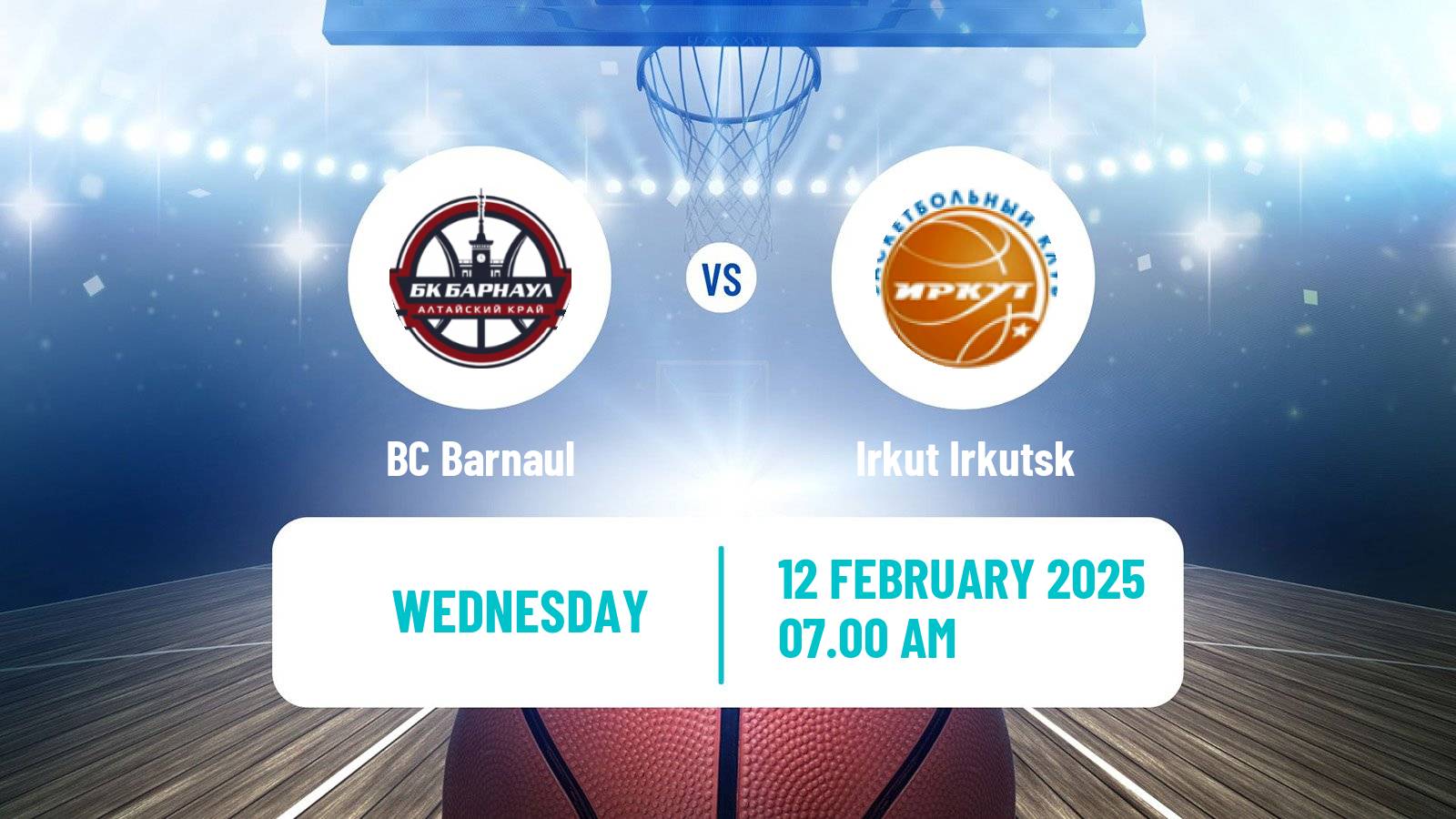 Basketball Russian Super League Basketball Barnaul - Irkut Irkutsk