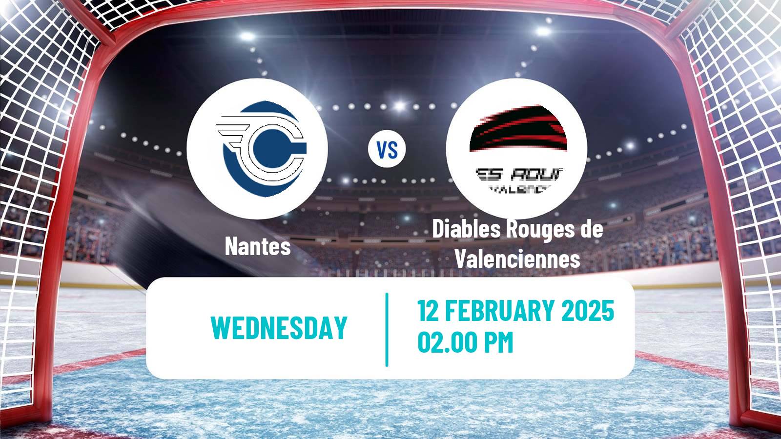 Hockey French D1 Ice Hockey Nantes - Diables Rouges de Valenciennes