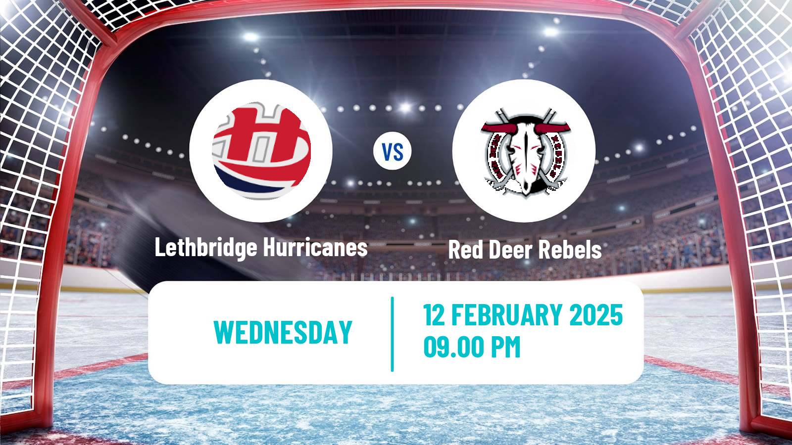 Hockey WHL Lethbridge Hurricanes - Red Deer Rebels