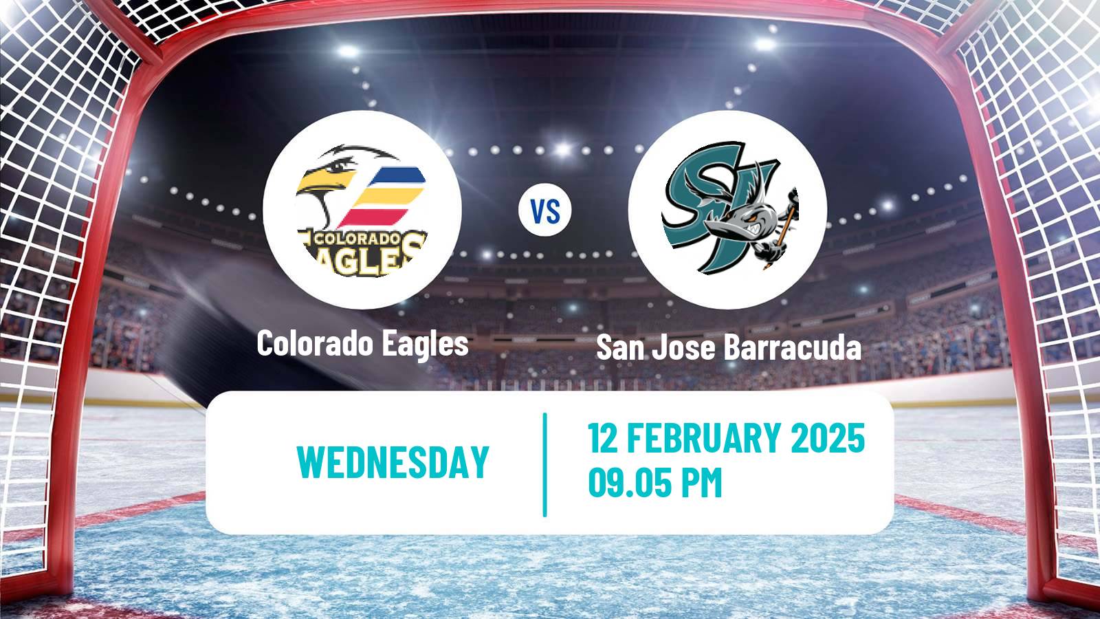 Hockey AHL Colorado Eagles - San Jose Barracuda